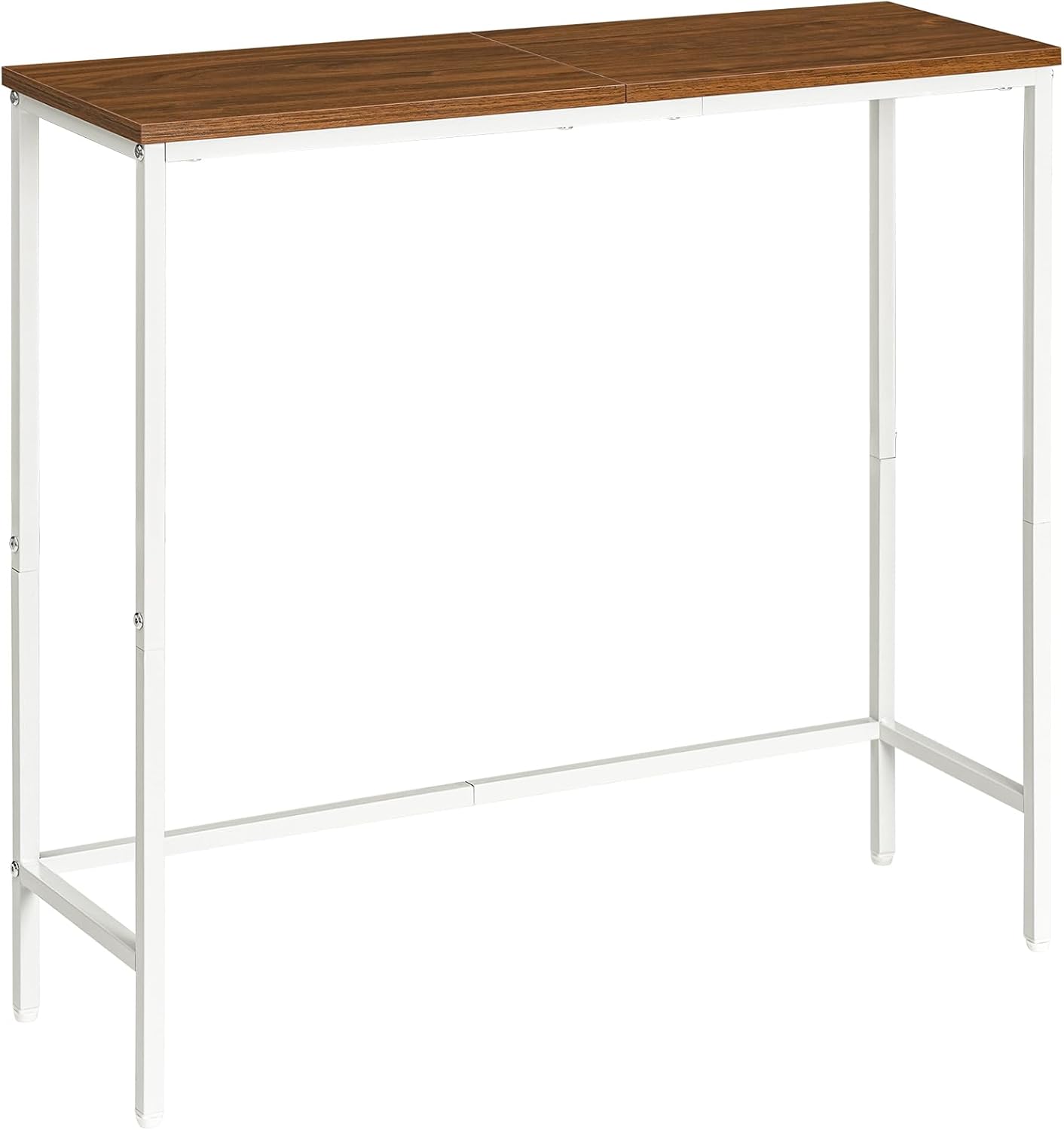 HOOBRO Narrow Console Table, 29.5" Small Entryway Table, Thin Sofa Side Display Table, for Hallway, Bedroom, Living Room, Foyer, Rustic Brown and Black BF75XG01