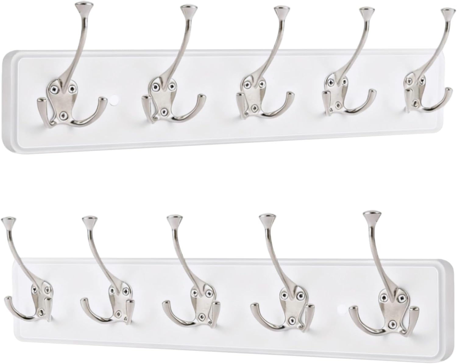 IBosins Wall Mounted Coat Rack with 10 Decorative Hooks, 34'' Long, Old Wood Color Coat Hanger, Rustic Coat Hooks Rail for Entryway Living Room Coat Scarf Bag Towel Hat