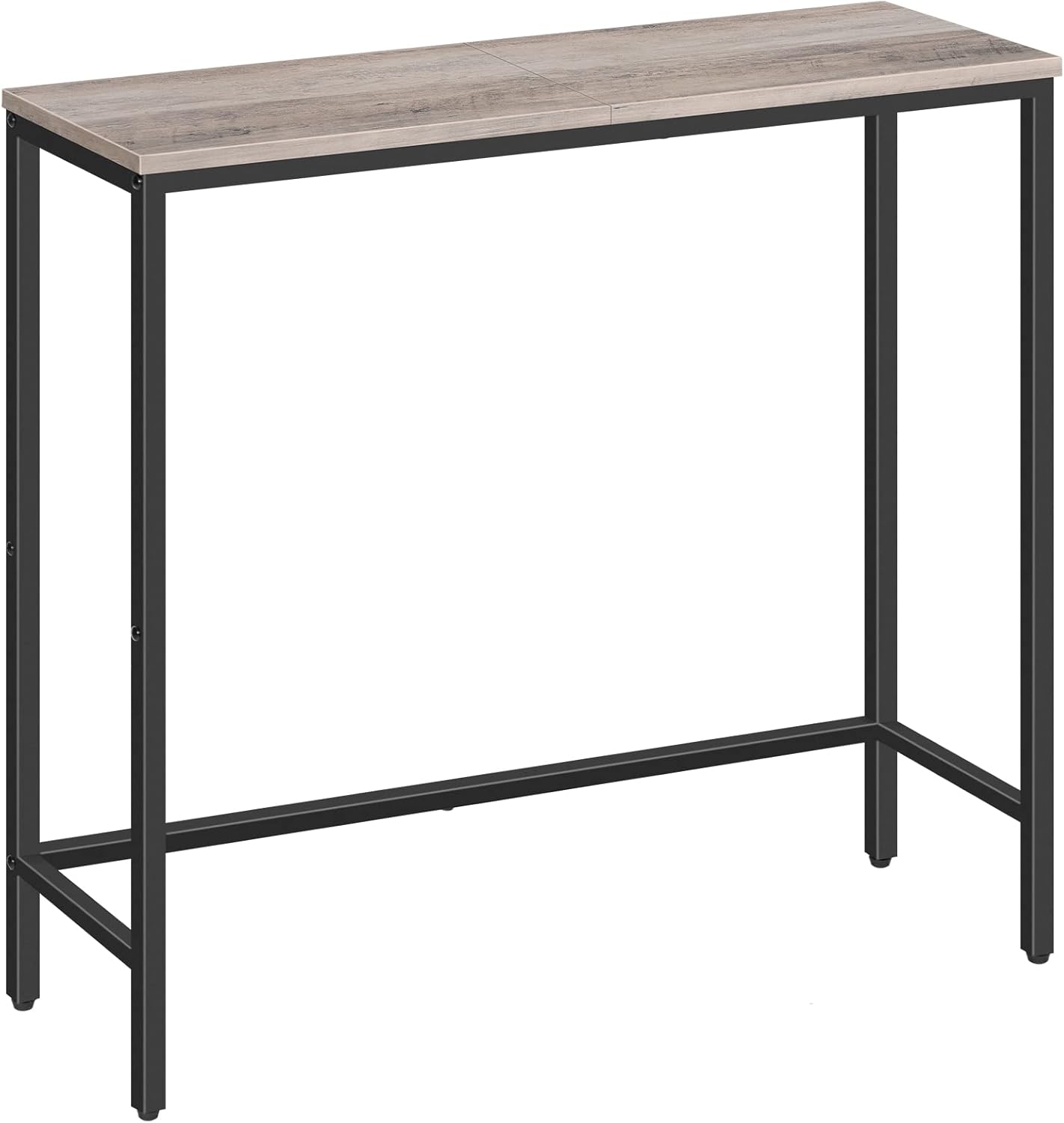 HOOBRO Narrow Console Table, 29.5" Small Entryway Table, Thin Sofa Side Display Table, for Hallway, Bedroom, Living Room, Foyer, Rustic Brown and Black BF75XG01